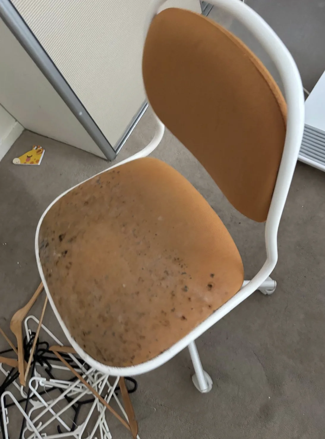 Contamination and water damage identified during inspection